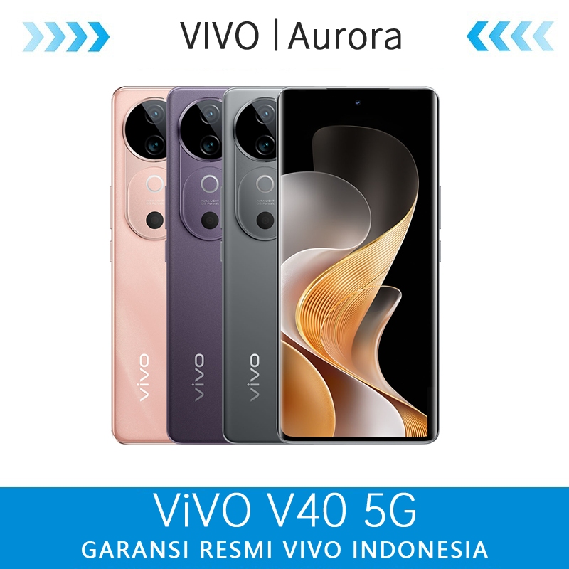 Vivo V40 5G 12/256GB 12+12GB Extended RAM NFC 80W FlashCharge 100% Ori Garansi Resmi