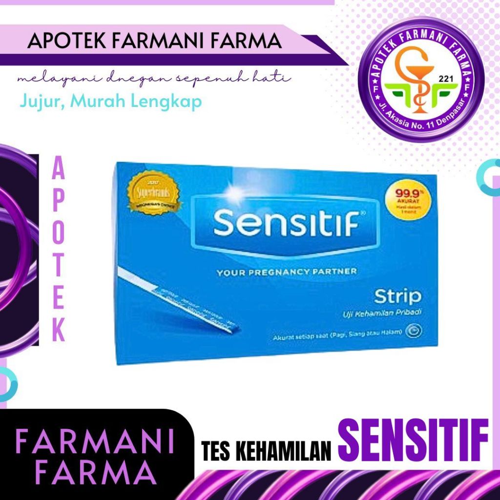 SENSITIF TES KEHAMILAN STRIP / SENSITIF TESPEK / SENSITIFTEST PACK