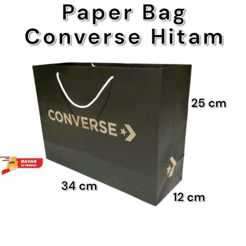 

Paper Bag Sepatu Converse Hitam