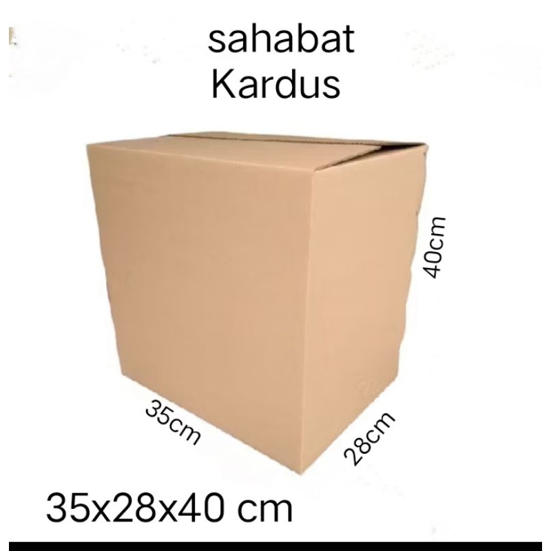 

kardus box Ukuran 35x28x40 cm single wall polos