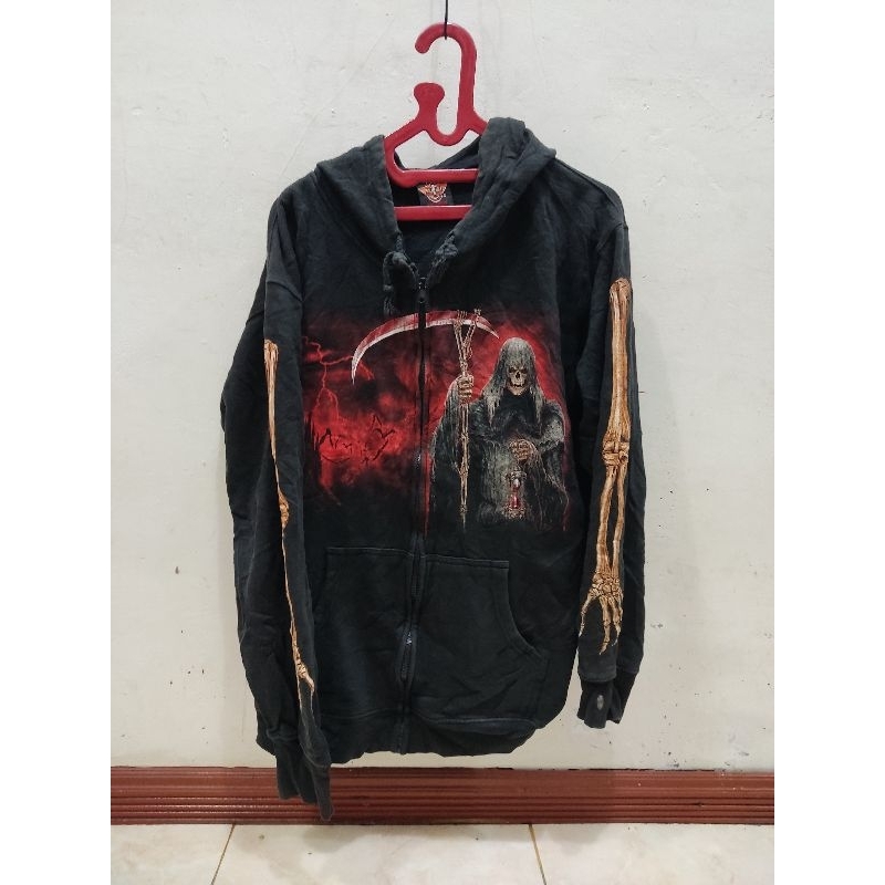 Hoodie Rock Eagle Skull