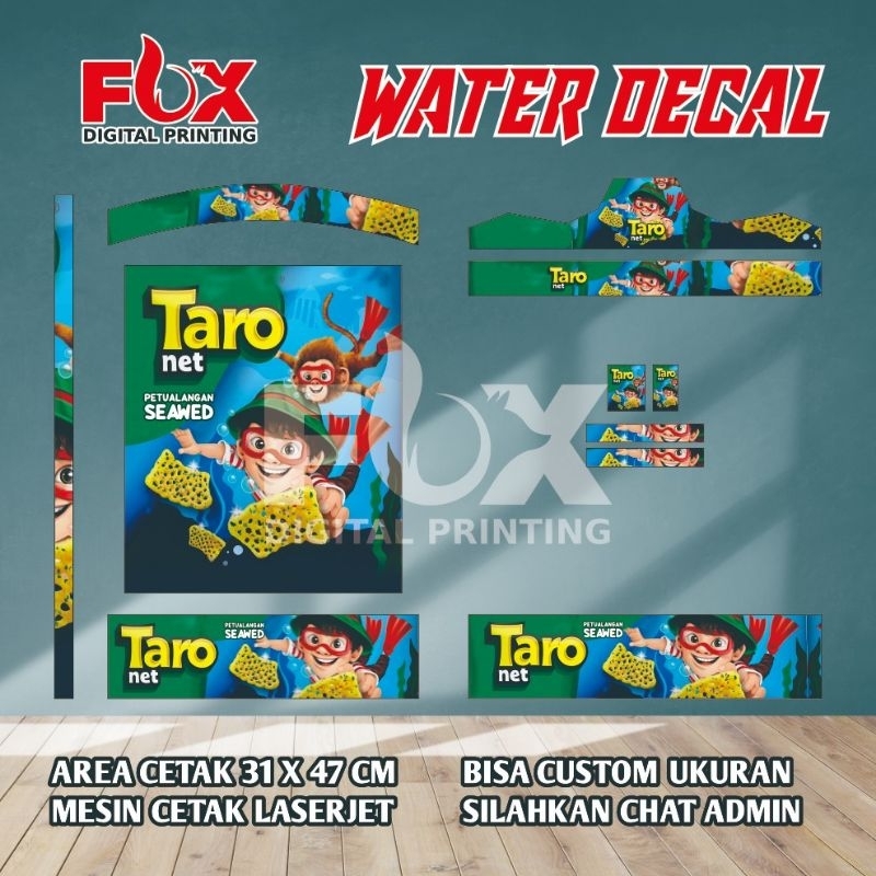 WATER DECAL SANGKAR REPLIKA/MURAI/KOSAN/KIPAS NO 1,2,3