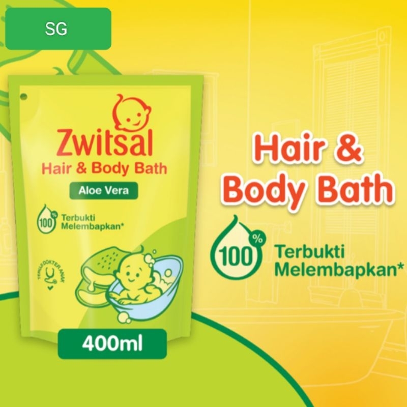 Sabun bayi cair dan sampo bayi Zwitsal 400ml