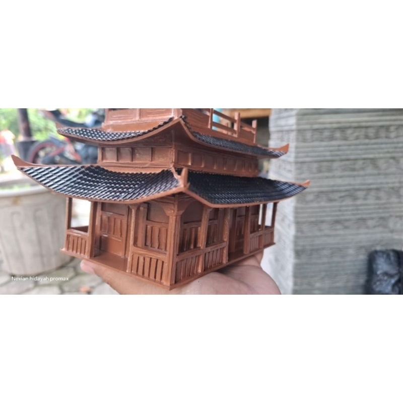 miniatur rumah china bahan pvc