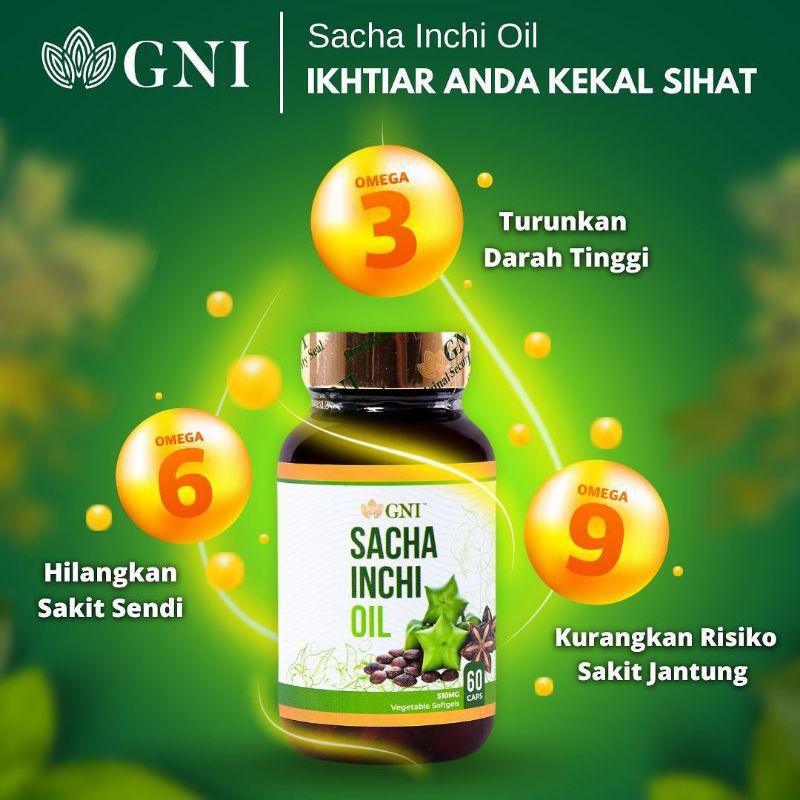 Gni Sacha Inchi Oil Omega 3,6 Dan 9 Herbal Diabetes Kolestrol Malaysia