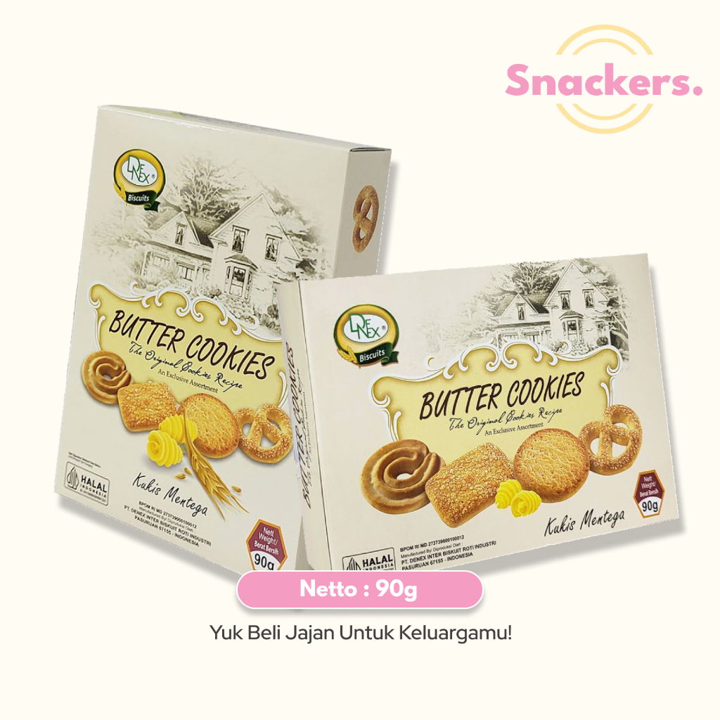 

DeNex Butter Cookies 90 g - Paket Jajan Hajatan - Parcel Lebaran