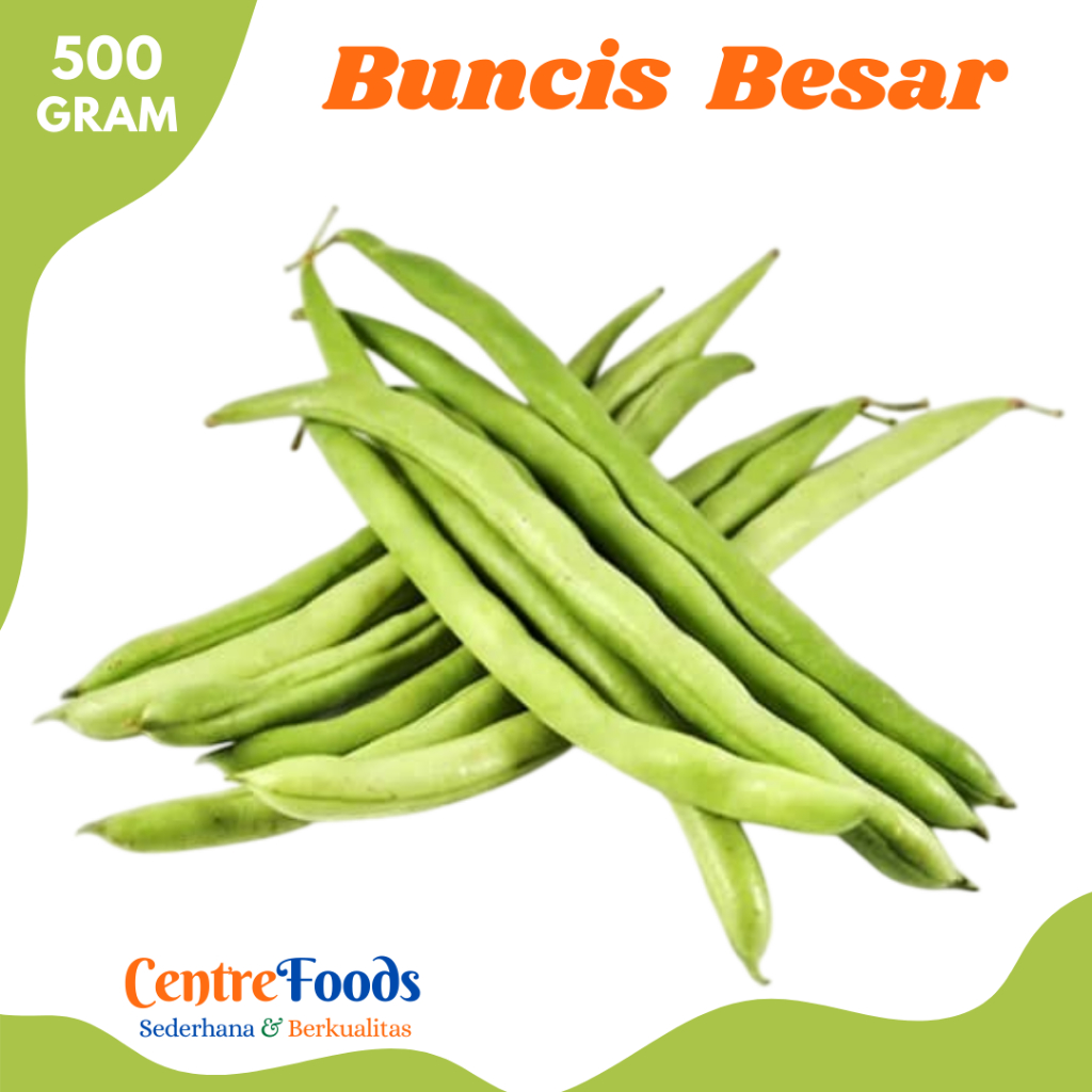 

BUNCIS Besar - Buncis Lokal Fresh | 500gr [ Harga Per 0,5 Kg ]