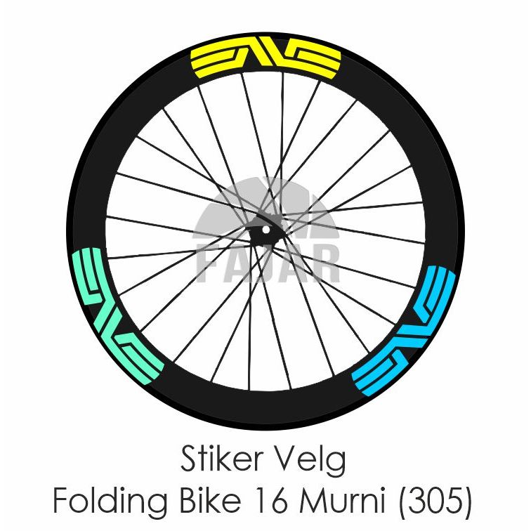 Stiker Enve Untuk Velg Sepeda Lipat Rims 16 Murni (305) Harga Bijian