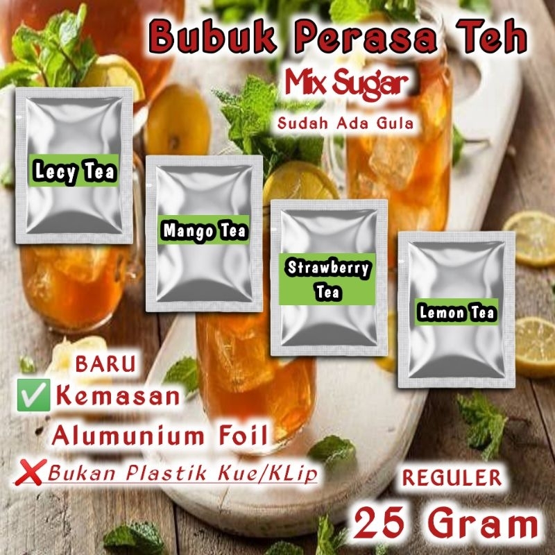 

Bubuk Minuman Perasa Teh 25gr Minuman Serbuk Teh Rasa Buah 25 gram