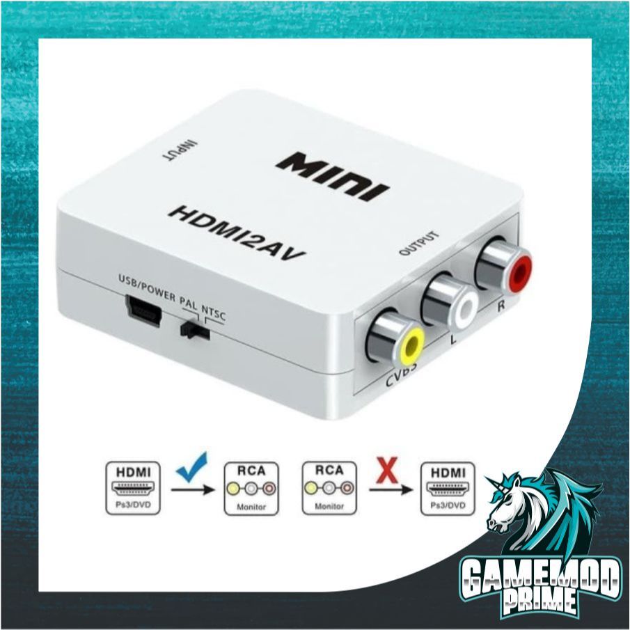 HDMI To AV 1080P RCA CVBS Adapter HDMI to RCA Converter