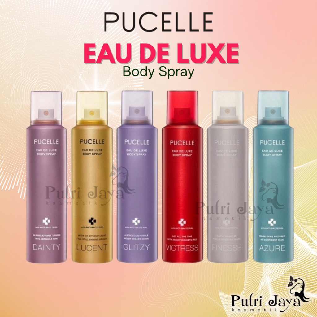 PUCELLE Eau de Luxe Body Spray 150ml | Parfum Cewek Mandom