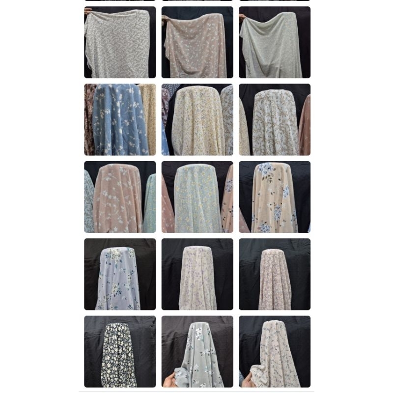 Kain ceruti beby doll | Harga/0,5m | bahan ceruti motif bunga | bahan ceruti impor | kaincerutiimpor