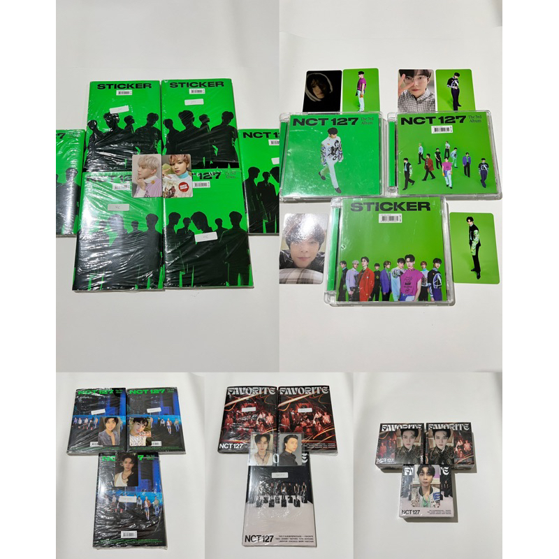 [CUCI GUDANG] NCT 127 UNSEALED ALBUM - STICKER STICKY SEOUL CASR FAVORITE PHOTOBOOK KIT KIHNO PC HAE