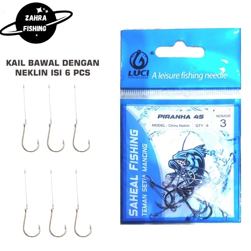 Kail Pancing Ikan Bawal Model Chinu 1053 Kail + Neklin
