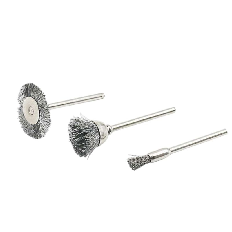 Mata Bor sikat kawat Baja Mini Grinder wire Brush untuk pembersih besi