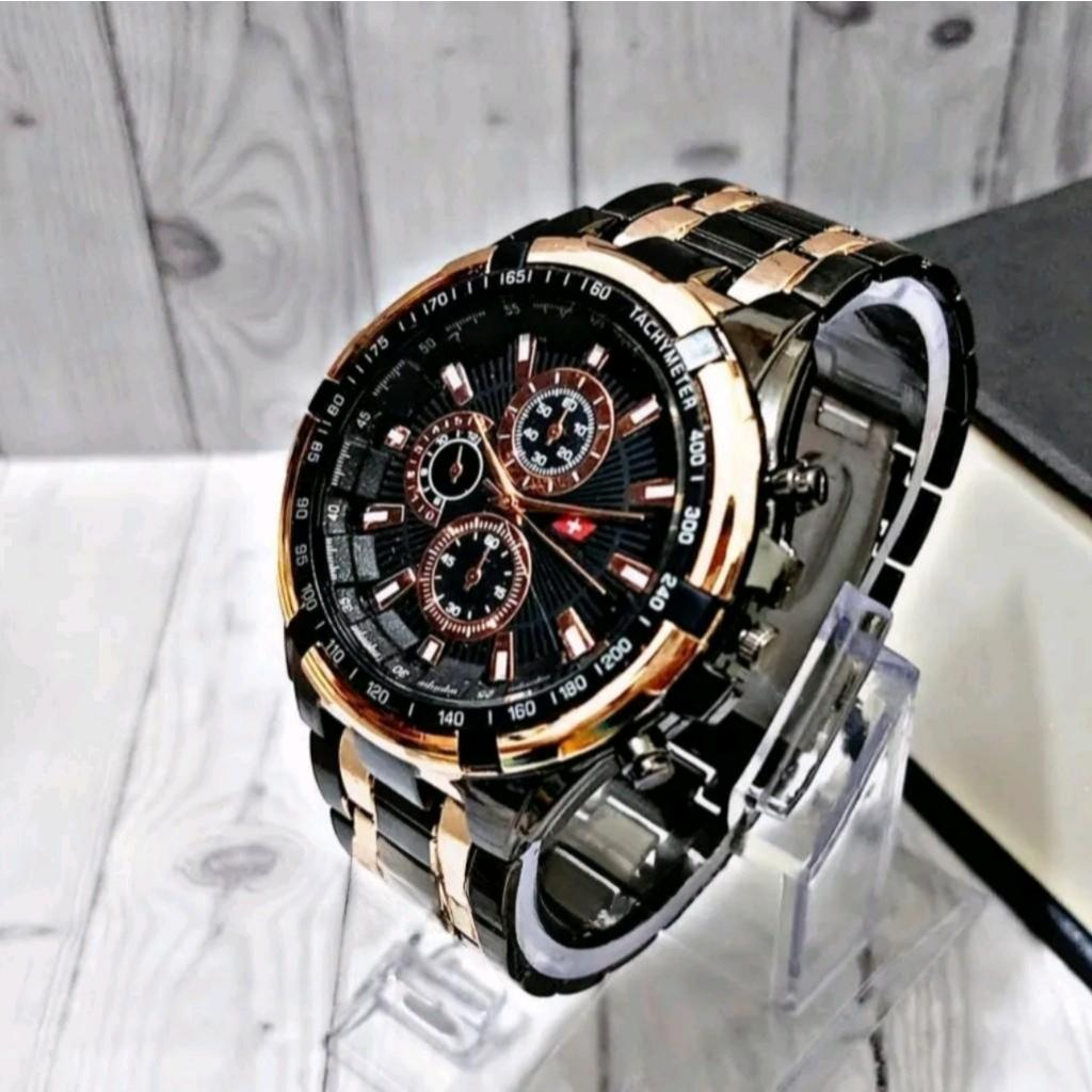 JAM TANGAN RANTAI PRIA BESAR SPORTY KEREN TERBARU KEKINIAN