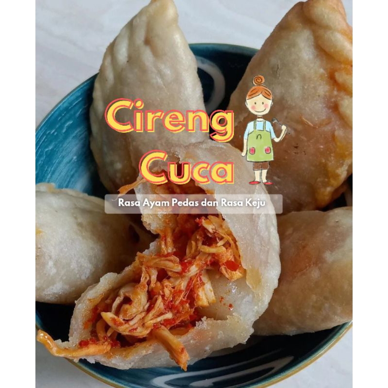 

Cireng Cucca (Isi Ayam Pedas dan Isi Keju)