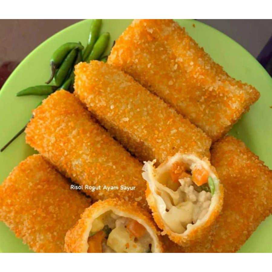 

Risol Rogut isi Ayam dan sayur frozen 1pack isi 4pcs