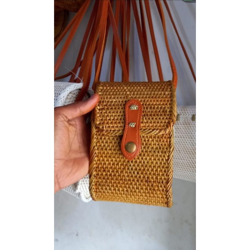 Tas Selempang Kulit Coklat