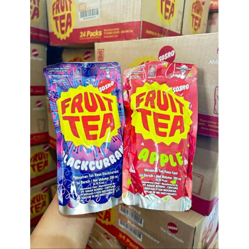 

Fruit Tea pouch 1 karton isi 200 ml 1 karton isi 24