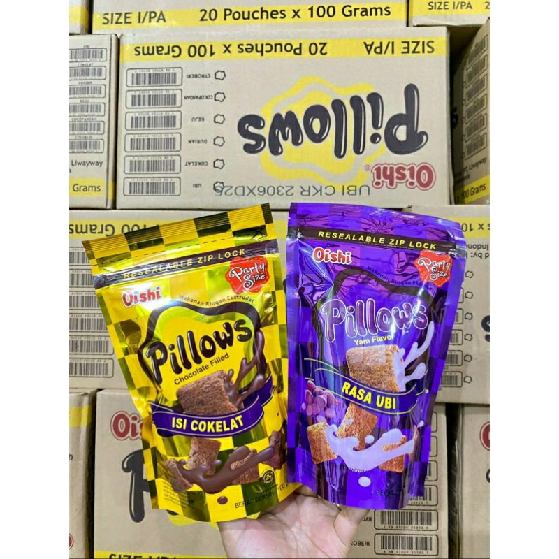 

Oishi Pillows 100 gram eceran kartonan