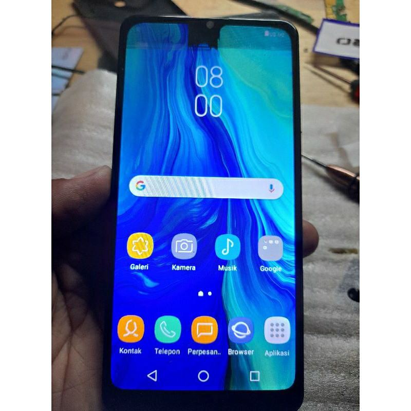 lcd touchscreen frame huangmi f8 maroon minus bisa pakai