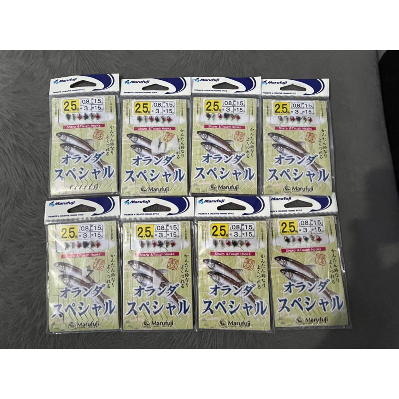 Marufuji  Rangkaian Mata kail fly fishing isi 6pcs