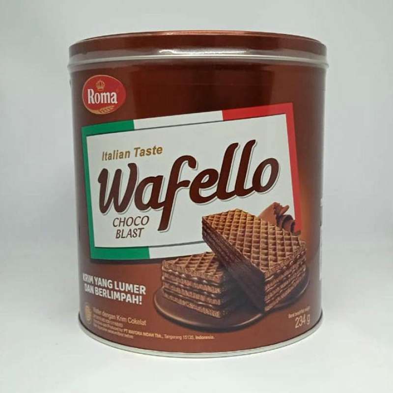 

1 karton isi 6 wafer wafello choco