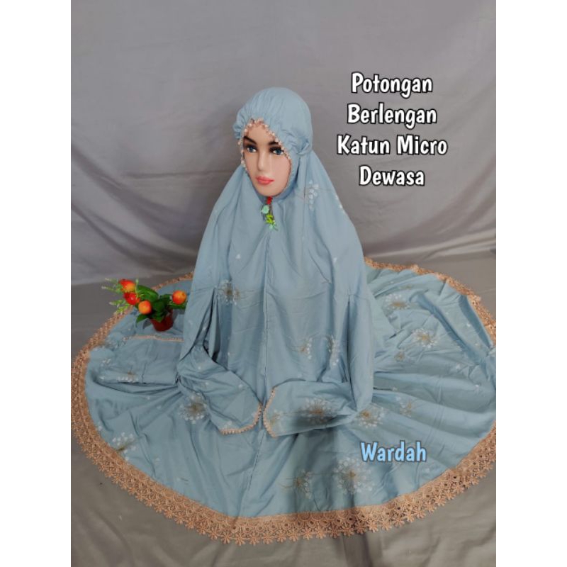 Mukena Potongan Berlengan Bordir Warna Dewasa|Mukena haji mukena umroh