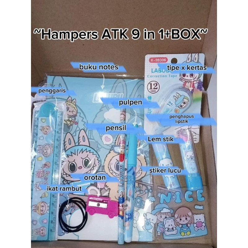 

paket murah alat tulis 9 in 1+BOX