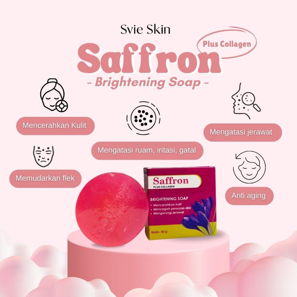 Svie Skin Saffron Collagen Brightening SOAP