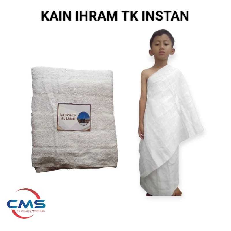 Kain Ihram TK instan/ Kain Ihram tebal Kain Ihram TK anak laki laki(CMS)