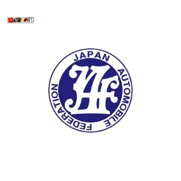 

sticker JAF Japan Automobil Federation logo rounded stiker JDM