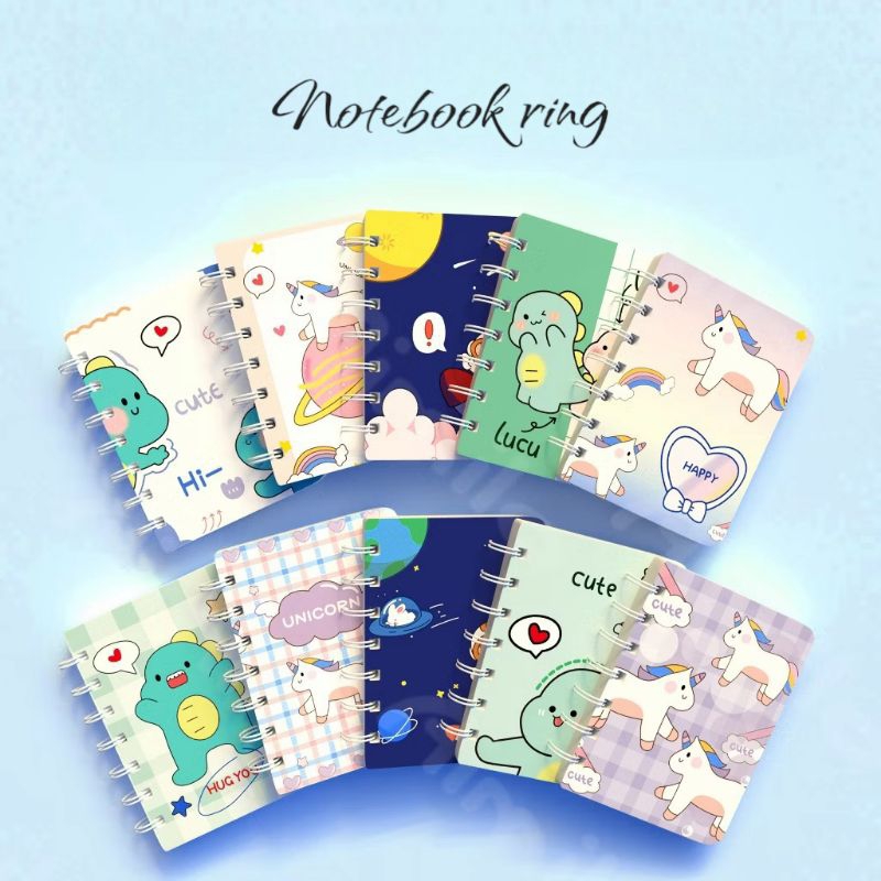 

PROMO Buku Kecil Ring Notebook Buku Catatan Spiral Motif Lucu - Aimilo