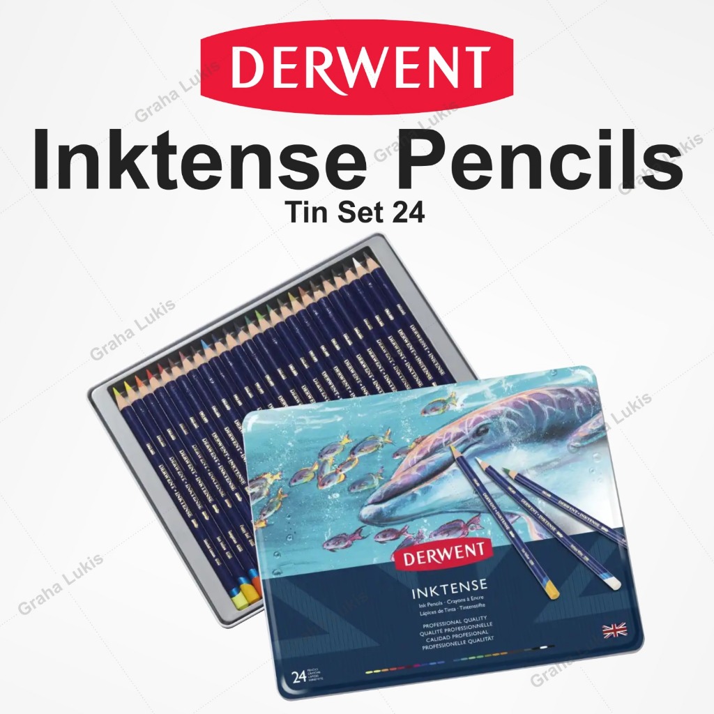 

Derwent Inktense Pencils Colour Set 24 - Pensil Warna