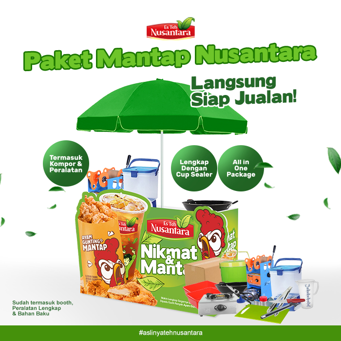 

PAKET BUNDLING ES TEH NUSANTARA & AYAM GUNTING MANTAP 200 PORSI - ES TEH NUSANTARA / PAKET USAHA ES TEH NUSANTARA