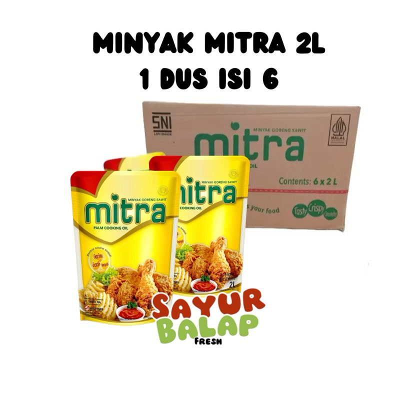

Minyak Goreng Mitra 2 Liter 1 Dus isi 6 Minyak Goreng Murah Minyak Mitra