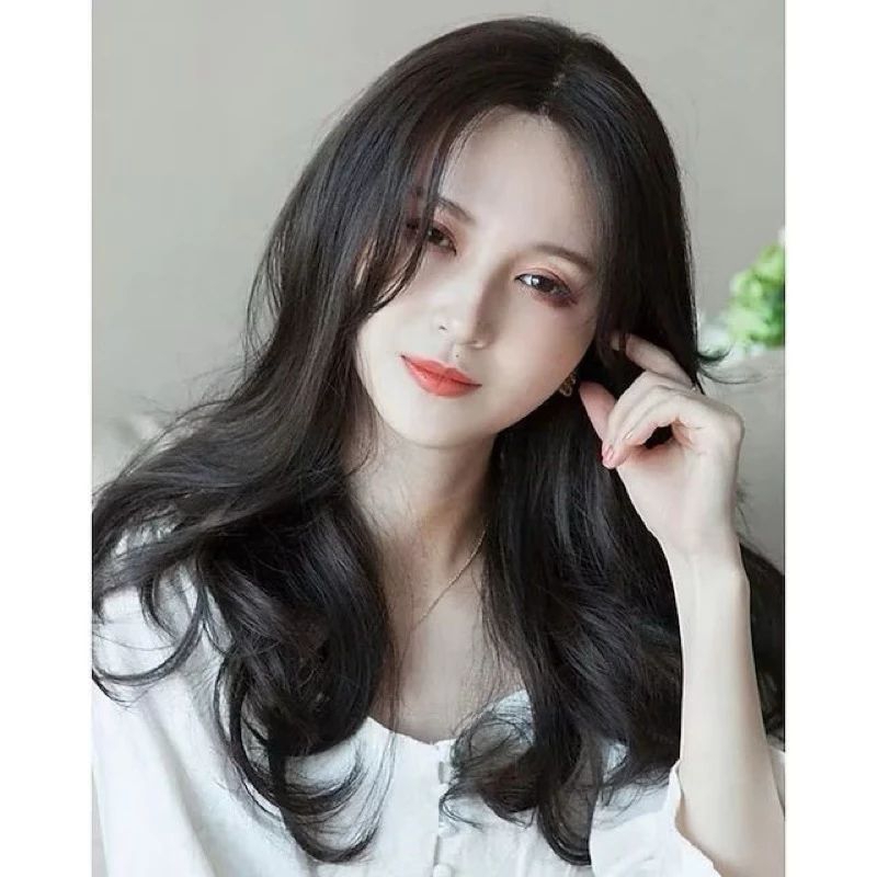 Rambut palsu wanita panjang ikal