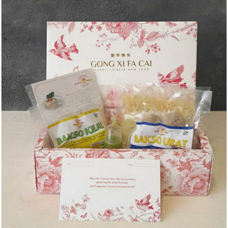 

Hampers Imlek CNY special box Bakso Sapi pack of 2