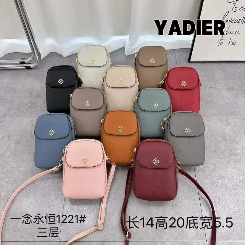 Yadier Fashion Tas Selempang Hp Wanita Hpo Import Quality Product Kulit PU 1221