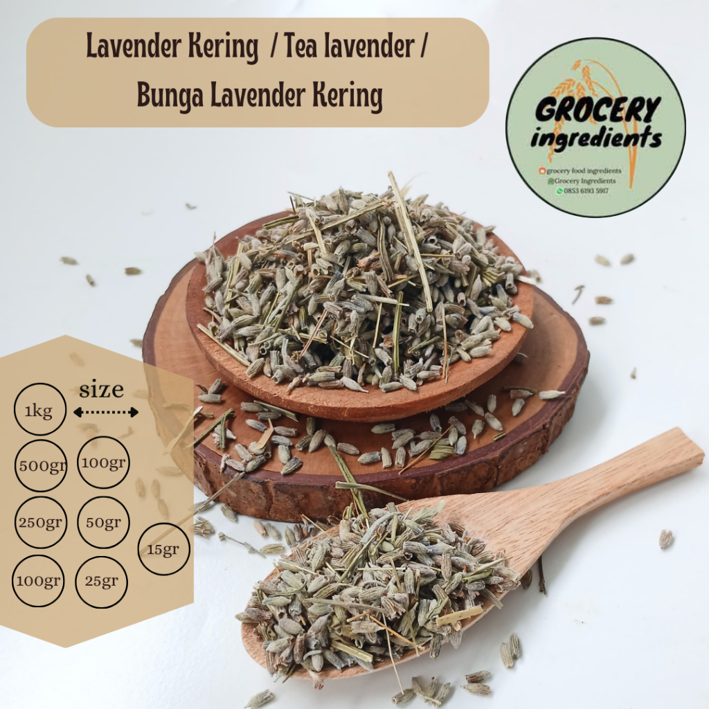 

Lavender kering 35gram / Tea lavender / Bunga Lavender Kering