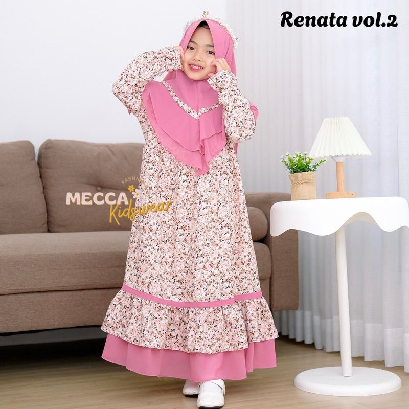 SIAP KIRIM  RENATA VOL.2 KIDS BAJU GAMIS VANILA KIDS Baju anak usia 2-9 Tahun cocok untuk lebaran