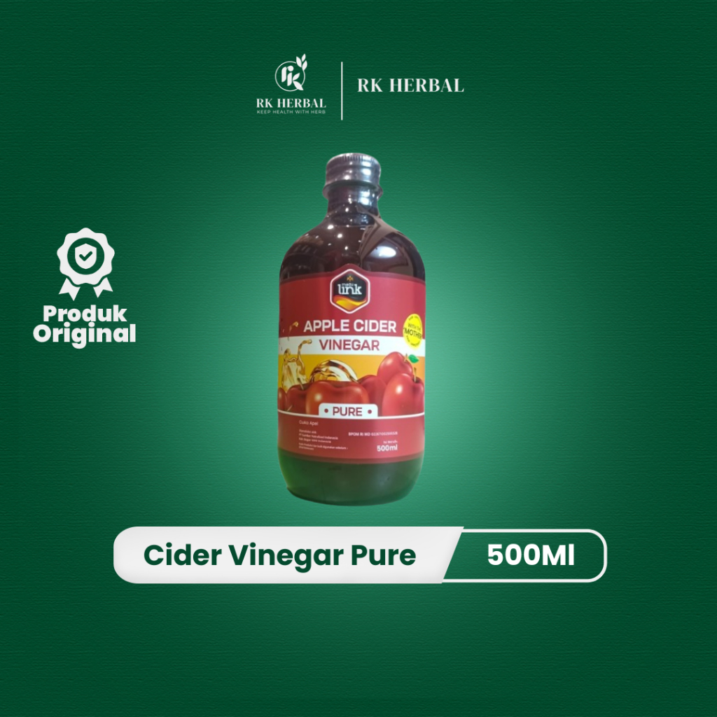 

LINK - Cuka Apel Pure With Mother - Apple Cider Vinegar With Mother 500ml