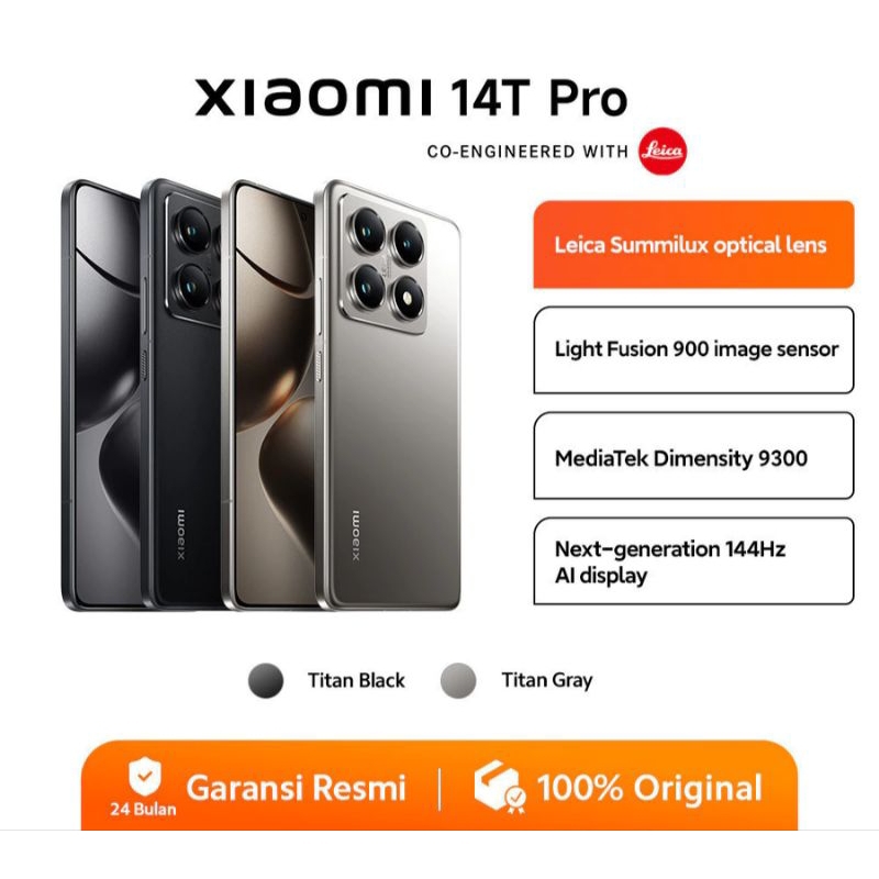 Xiaomi 14T Pro (12/256) (12/512) | Leica Summilux optical lens | Light Fusion 900 image sensor |Medi
