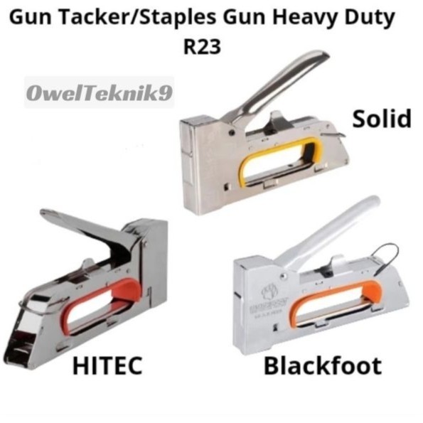 

OwelTeknik9 - Gun Tacker R23 Solid,Hitec,Blackfoot/Staples Gun Heavy Duty R23/Staples Tembak Manual R23 100% ORIGINAL