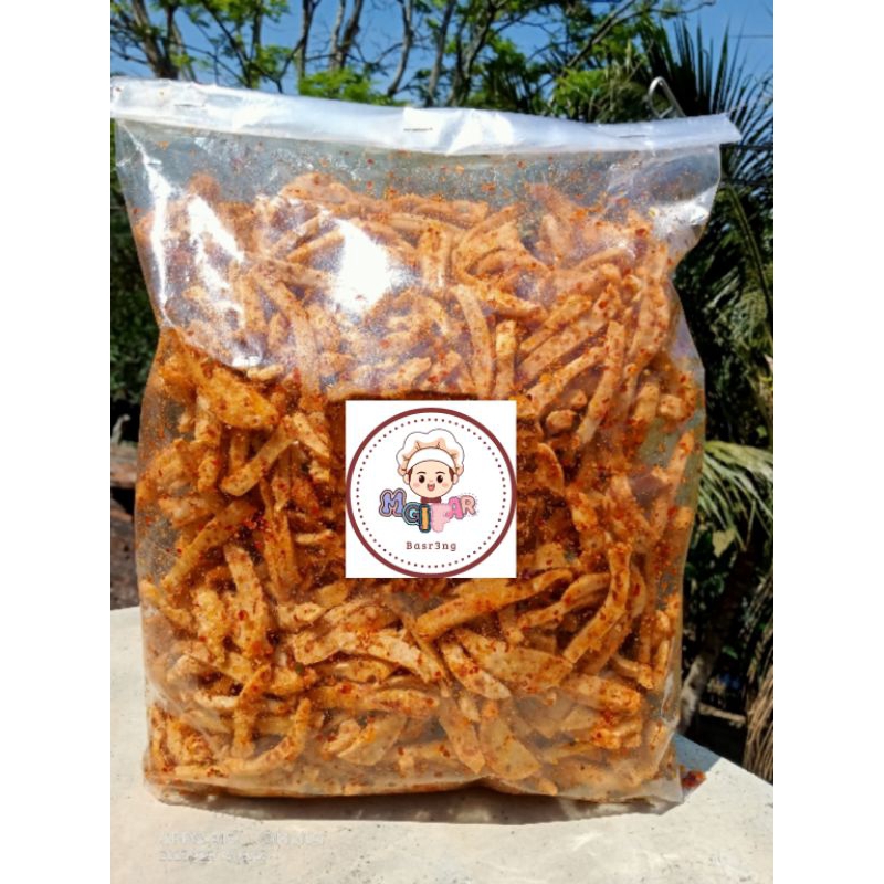 

Basreng goreng pedas daun jeruk 1kg
