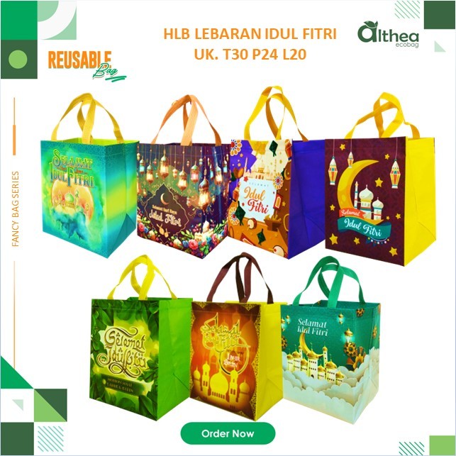 

ALTHEA Tas Hampers Lebaran Premium I Tas Lebaran Laminasi Ukuran 30x24x20