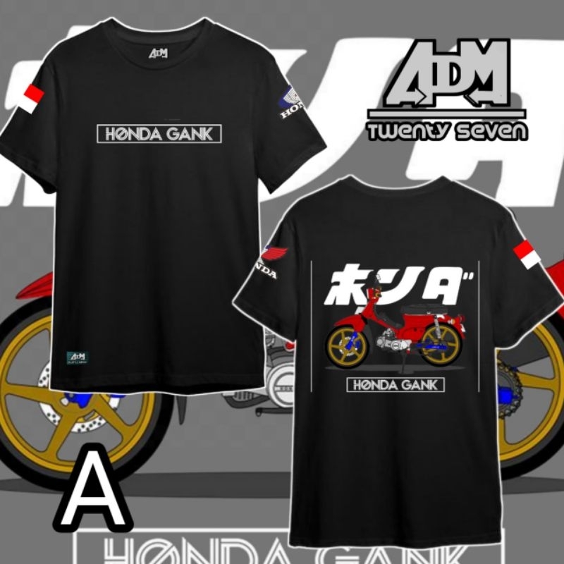 Kaos Honda Astrea Pitung C70 Kaos Honda gank klasik kaos motor Astrea tshirt Honda Racing
