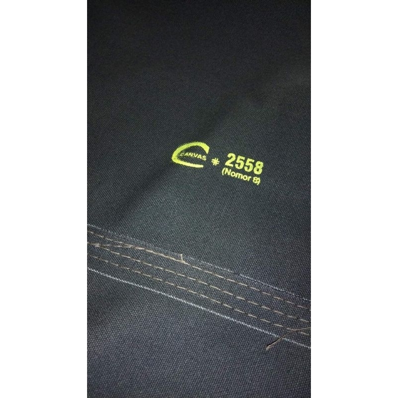 Terpal Kain Canvas 2558 Hitam & Biru [Costum]