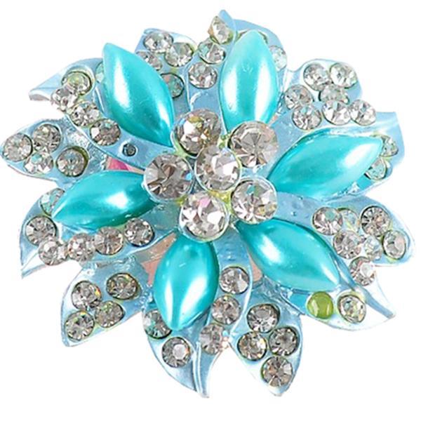 Vienna Linz Bros Jilbab Hijab Kepala Kerudung Bunga B-104 Crystal Blink Bling Bling Pernak Pernik